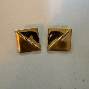 Vintage gold earrings